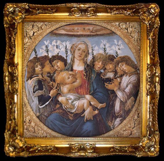 framed  Sandro Botticelli Our Lady of the eight sub angel, ta009-2